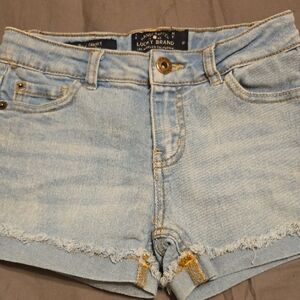 Lucky Brand Light Wash Denim Jean Shorts